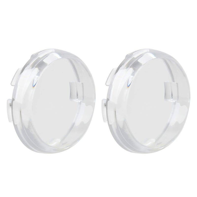 غطاء عدسة إشارة الانعطاف الواضح NTHREEAUTO بحجم 2 بوصة متوافق مع هارلي سبورتستر داينا رود كينغ ستريت جلايد سوفتيل