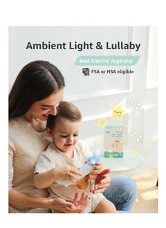 GROWNSY GROWNSY Nasal Aspirator for Baby, Baby Nose Sucker Pro with 3 Soft Silicone Tips, Adjustable Suction, Electric Nose Suction for Baby, Built-in Music & Light Soothing  - Image 3