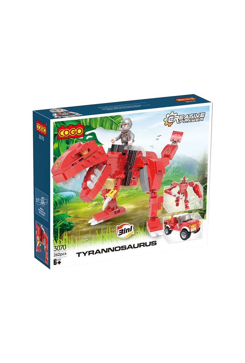 Cogo Tyrannosaurus 262PCS Building Blocks Creative Player Toy