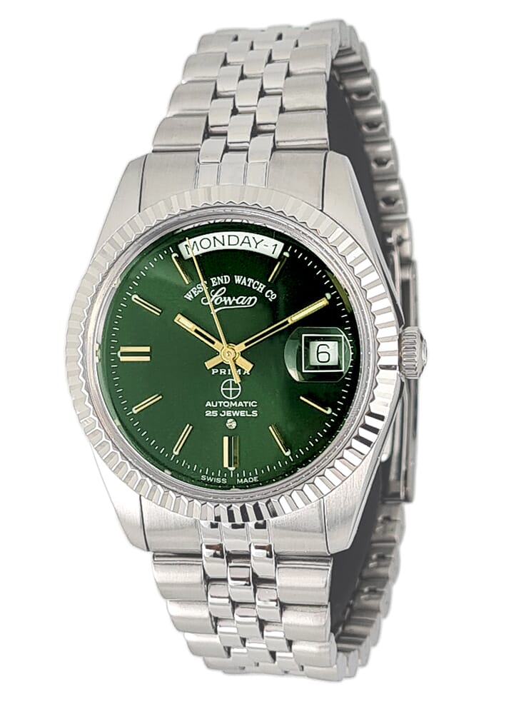 West End Watch Co - ساعة ويست إند واتش كو 25 جويلز باللون الأخضر للرجال 5027_10_3330Y - Image 1
