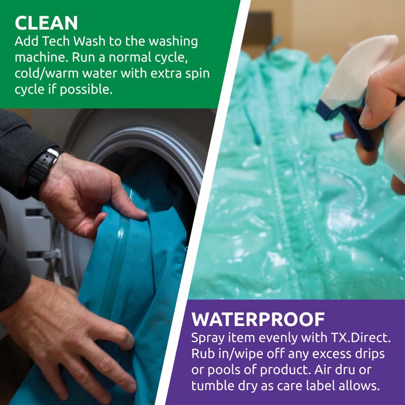 Nikwax TX.Direct Spray-On Waterproofing, 500ml, High Performance Waterproofing Renewal Treatment Restores DWR Water Repellency in Jackets, Outerwear, Rain, Ski and Snow Gear - Image 4