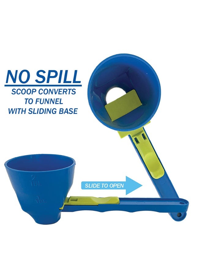 سيستار مسحوق البروتين الإبداعي، مصفاة منزلقة، قمع فصل صفار البيض، ملعقة مضادة للتسرب لمسحوق حليب الأطفال - Image 2