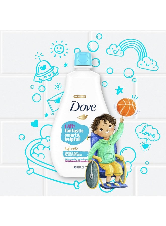 Dove Kids Care Bubble Bath for Kids Cotton Candy Hypoallergenic Formula 20 oz - Image 2