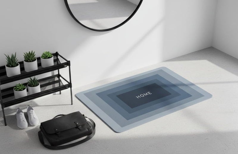 doormat mat, bathroom and home mat, quick-drying foam, waterproof doormat for home, kitchen and bathroom