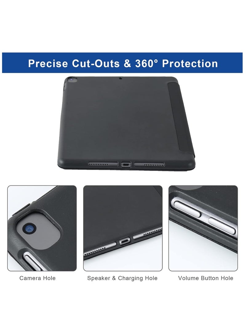 TIGER iPad 10.2 Inch Case – Compatible with iPad 9th Generation 2021, iPad 8th Generation 2020 & iPad 7th Generation 2019 – 5-in-1 Multiple Viewing Angles, Auto Wake/Sleep, Soft Back Cover, Black – Slim, Durable, and Protective Design - Image 5