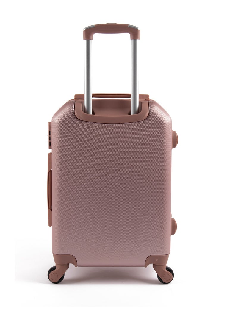 ليمرا طقم شنط سفر مكون من 5 حقائب أمتعة بـ 4 عجلات بتصميم صلب و حديث روزجولد - Image 3