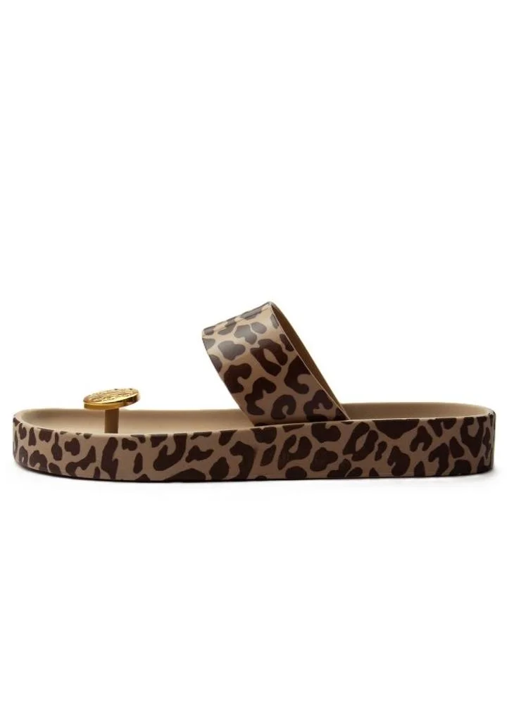 Voices Smooth Look Women'S Anti Slip Sole  Printed Strap Sandals - Brown