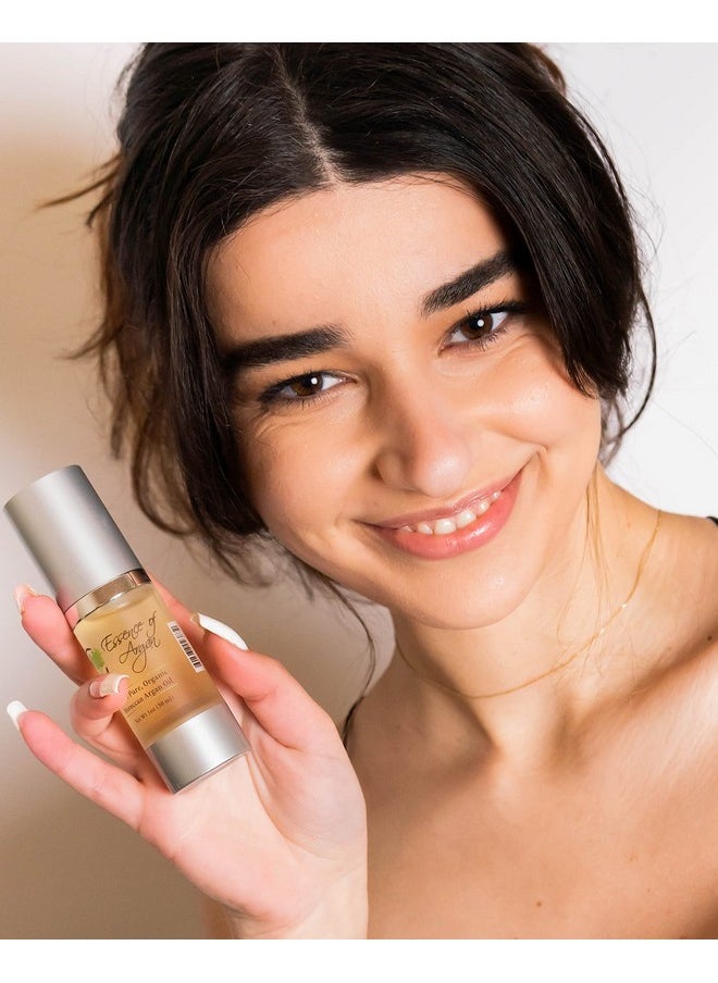 Essence Of Argan - 100% Pure Moroccan Organic Argan Oilnatural Ecocert Oil That Nourishes Conditions And Moisturizes Your Skin Hair And Nails (30Ml1Oz) - Image 1