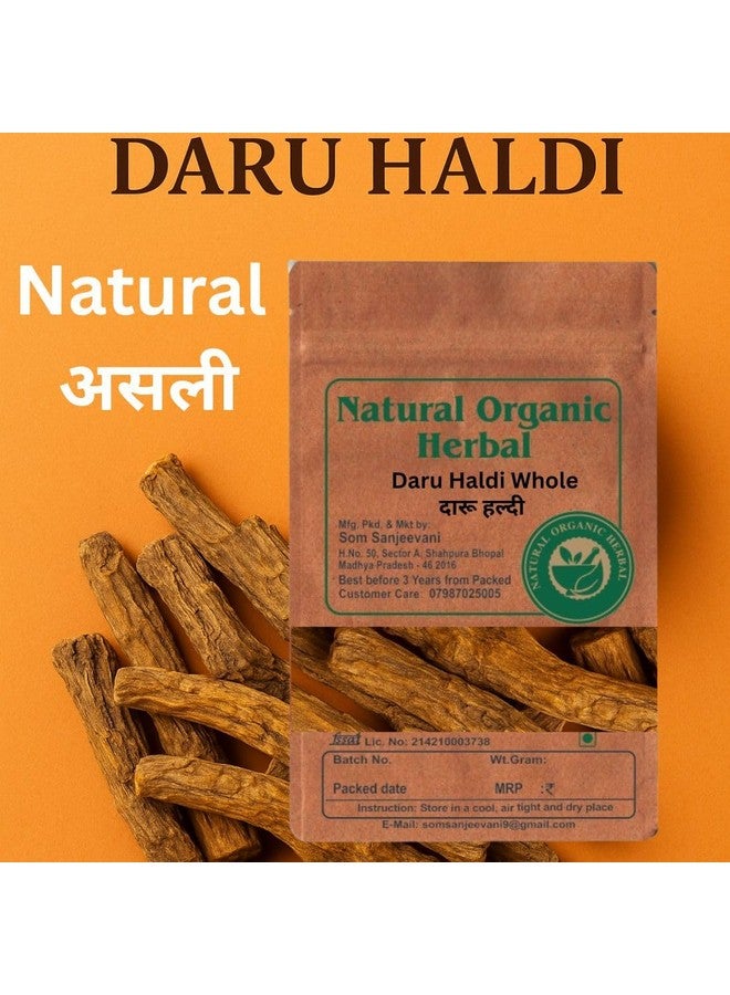 Natual Organic Herbal Daru Haldi Whole -100g-Known in Ayurveda for Detox-Skin Clarity-Natural-No Mixing-_x0005_82@ -WITH 50g Multani mitti powder - Image 2