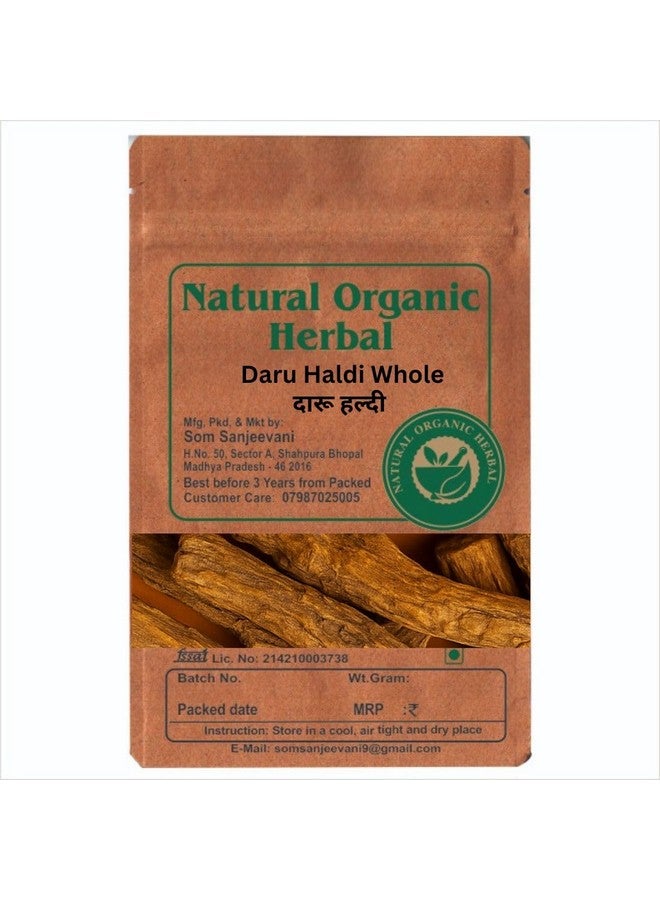 Natual Organic Herbal Daru Haldi Whole -100g-Known in Ayurveda for Detox-Skin Clarity-Natural-No Mixing-_x0005_82@ -WITH 50g Multani mitti powder - Image 1
