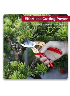 Generic Heavy Duty Pruning Shears for Gardening with Sharp Steel Blade Ideal for Flowers Houseplants and Bonsai 8 Inch  - Image 2