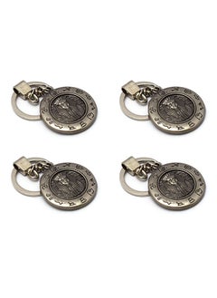 immatgar 4 pieces of  immatgar pharaonic Tutankhamun and horus Eye keychain Egyptian souvenirs gifts from egypt Authentic Pharaoh (Light Black)  - Image 2