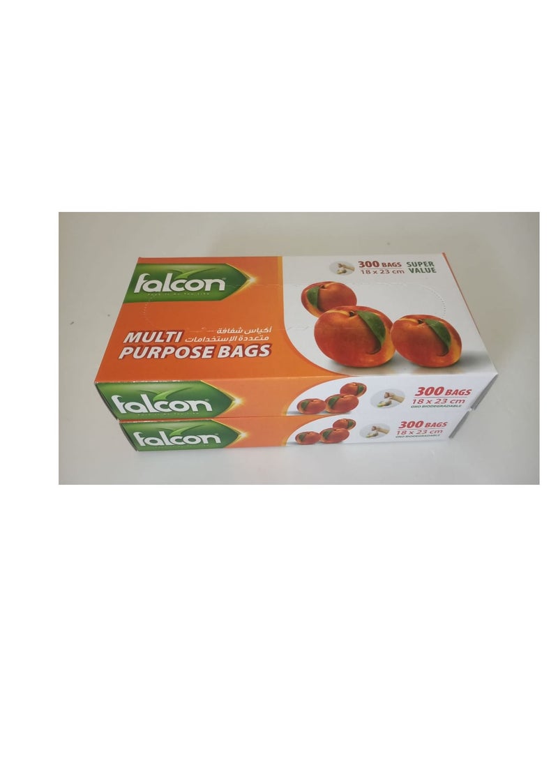 Falconpack Pack Of 2 300 X Bags Multi Purpose Bags 18X23 cm - Image 1