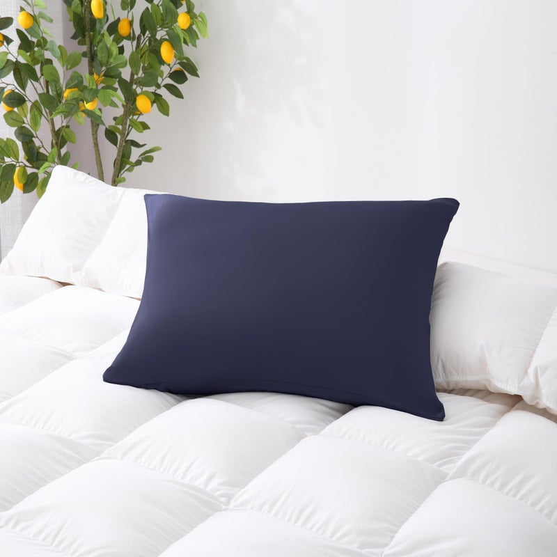 ZPECC Pillow Cases Standard Size 24 Pack - Bulk Navy Pillowcases with Envelope Closure  Pillow Covers for Home  Camping  Travel Essentials (24 Pack 20x26 Navy) - Image 2