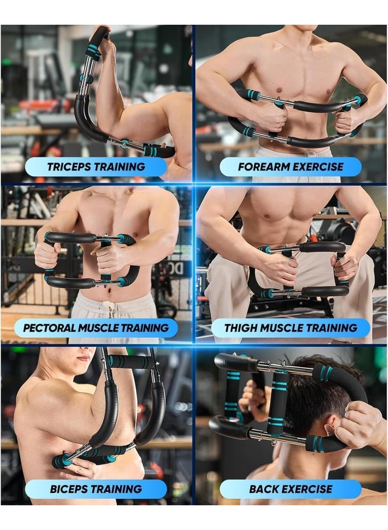 XiuWoo Adjustable Twister Arm Trainer, Chest Workout Equipment Shaker, U-Shape Twister Arm Exerciser, Chest Expander, Portable Thigh Trainer, Fitness Equipment, Muscle Strength Training Equipment - Image 3