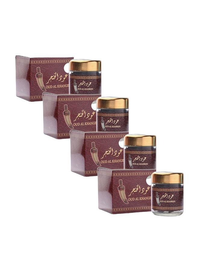 بانافع بخور عود الخنجر – بخور عربي فاخر، 50 غرام × 4 قطع - Image 1