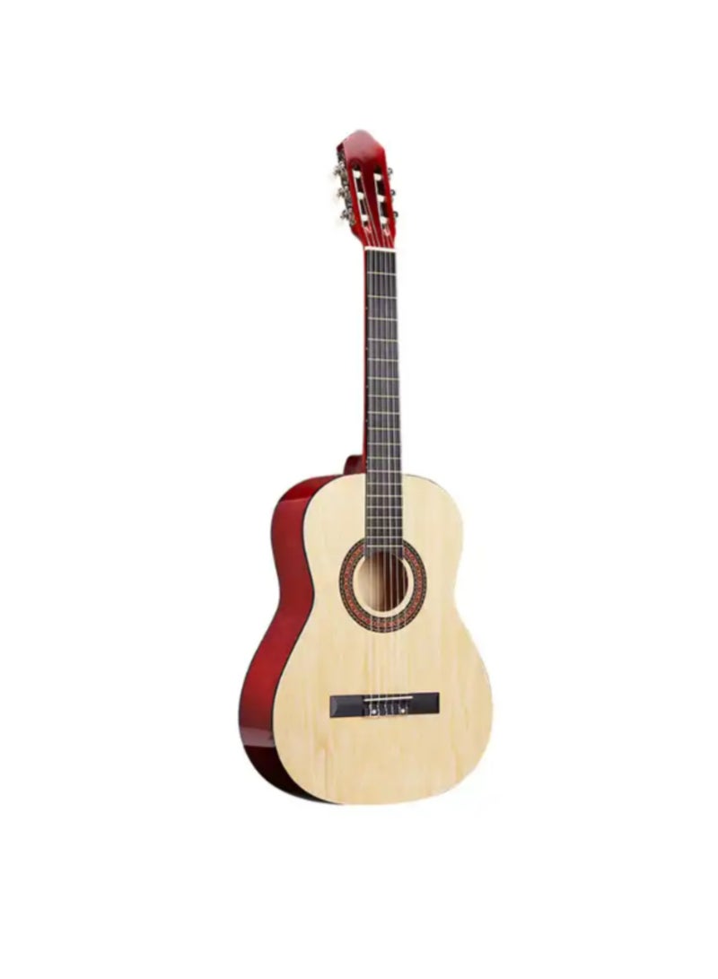Megarya 38” Classical Guitar with Nylon Strings Guitar with Truss Rod for Beginner Professional Acoustic with Bag, Strap, Capo, Picks (Natural) - Image 2