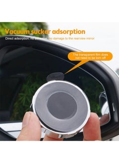 Generic Suction Cup Car Convex Blind Spot Mirror, 2024 New Auxiliary Blind Spot Mirror, 360 Rotation Adjustable Side View Mirror Blindspot, Wide Angle Rear View Mirror for Cars SUV and Trucks (2PC White)  - Image 2