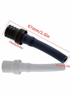 KASTWAVE 6pcs Universal Tank Gas Fuel Cap Valve Vent Breather Hose Tube Compatible with 50cc 110cc 70cc 125cc Motorcycle XR CRF RM KX SSR Dirt Pit Quad Bike Atv  - Image 4