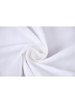 Homefab India Homefab India 2 Piece Satin Stripe Glace Cotton Pillow Covers - White  - Image 4