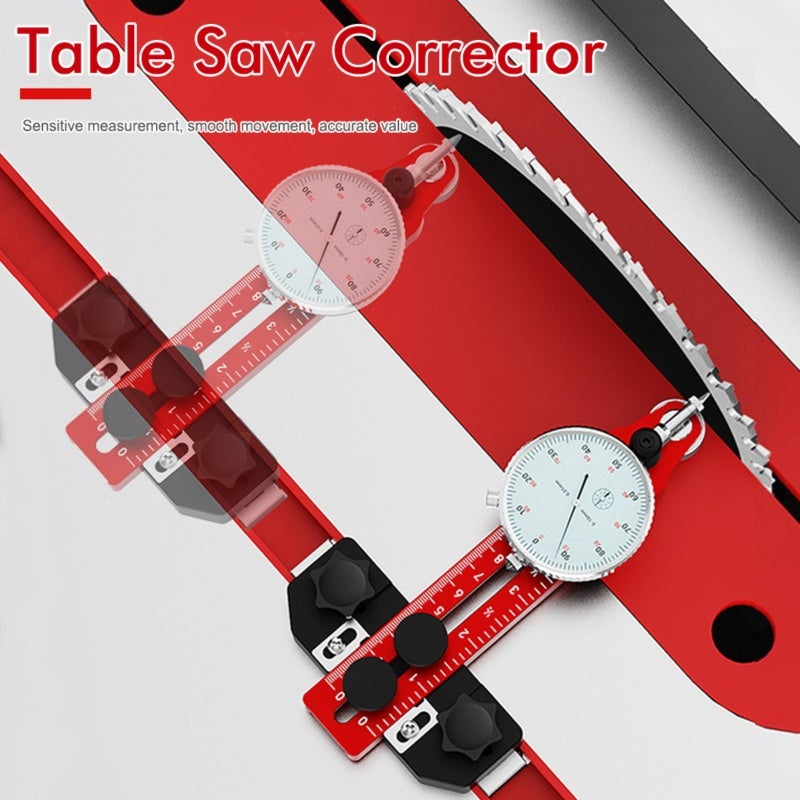 Table Saw Alignment Gauge: 0-120mm Adjustable Range, Sensitive Dial Gauge - Sturdy Aluminum Build, Quick Setup Saw Calibration Tool for Professional Woodworkers & Hobbyists Woodworking Projects - Image 4