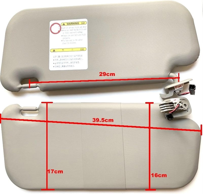 QASULER Car Sun Visor Replacement for Mazda 6 - Image 2