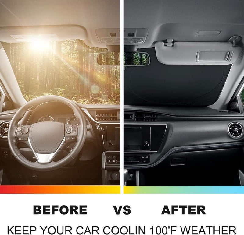 PIUGILH Car Windscreen Sun Protection for VW ID.3 (2019-2024) - Foldable UV Protection Parasol - Image 4