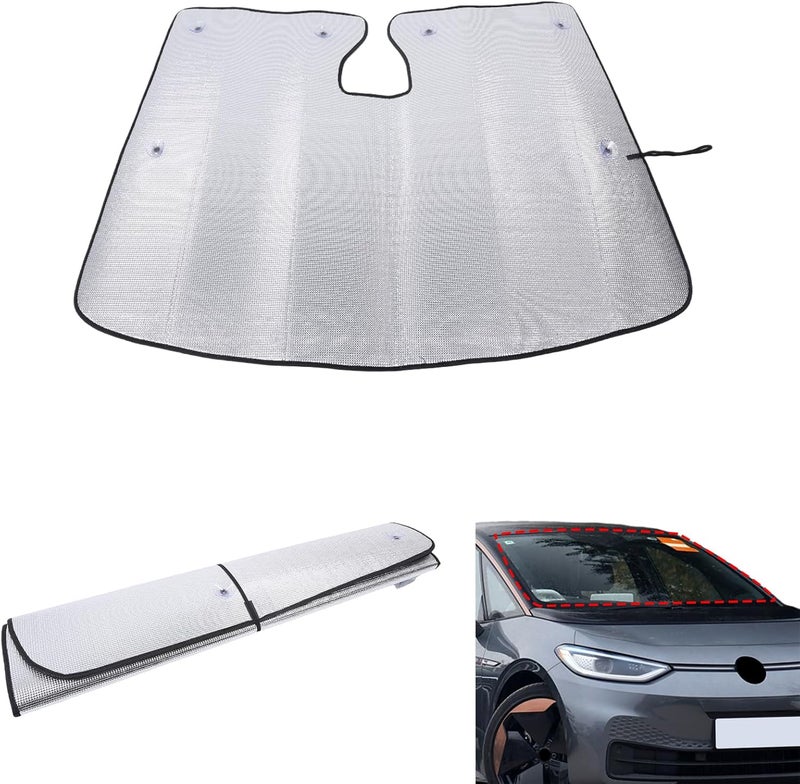 PIUGILH Car Windscreen Sun Protection for VW ID.3 (2019-2024) - Foldable UV Protection Parasol - Image 3