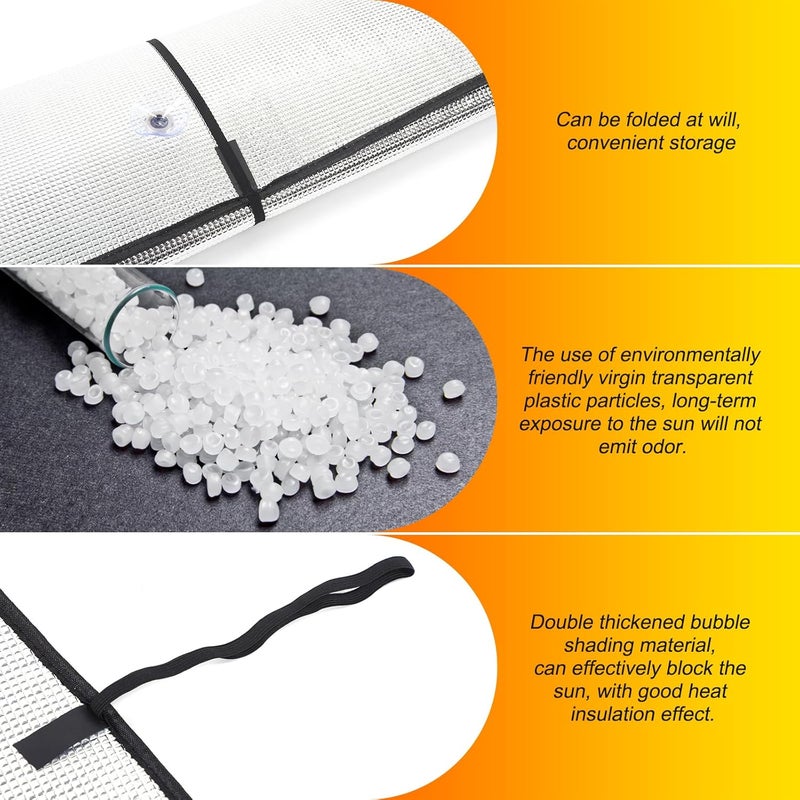 PIUGILH Car Windscreen Sun Protection for VW ID.3 (2019-2024) - Foldable UV Protection Parasol - Image 5