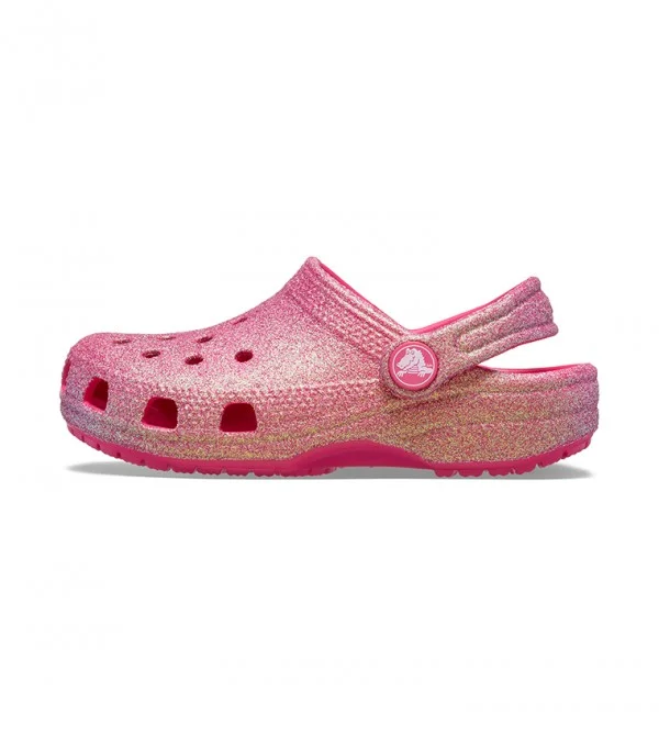 كروكس Toddlers' Classic Iridescent Glitter Clog