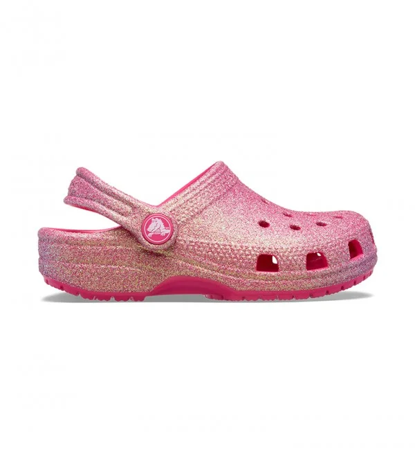 كروكس Toddlers' Classic Iridescent Glitter Clog