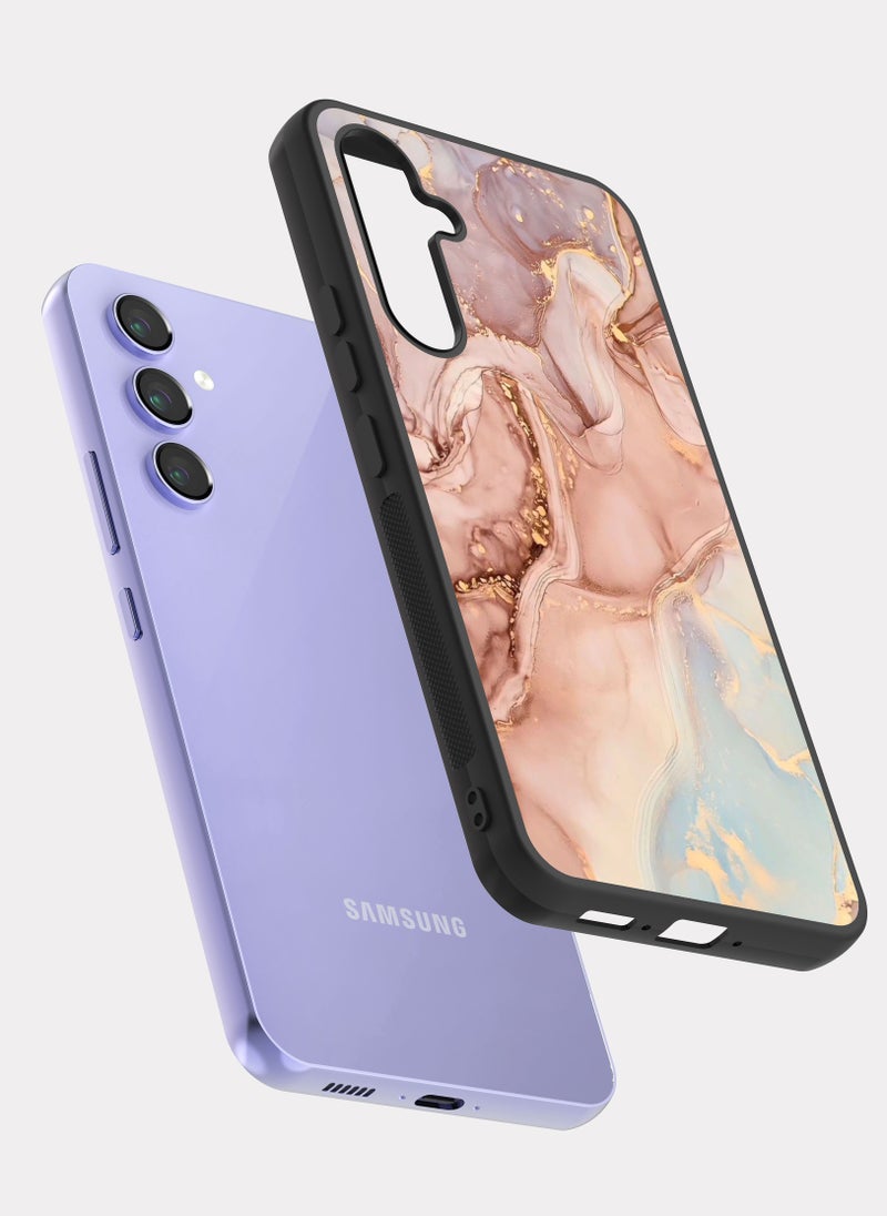 بكسلات كفر سامسونج جالكسي ايه 54 رخام وردي وردي - Image 2