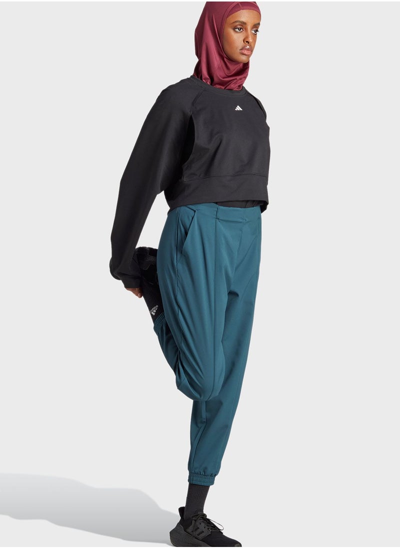 Adidas - Aeroready Train Essentials Minimal Branding Woven Joggers - Image 1