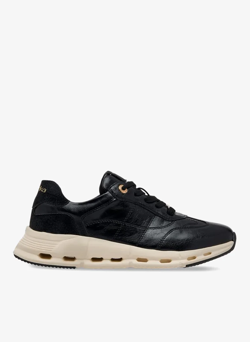 Women Logo Accent Lace-Up Sneakers