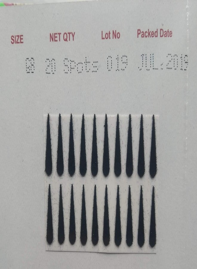 Eyetex Pallavi G8 BLACK bindis(pack of 10 flaps)