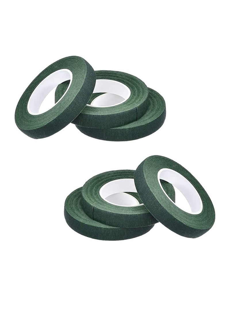 E Shopping E Shopping Flower Making Green Floral Tape, Pack of 6 Rolls, 35 MTS Each roll  - Image 1