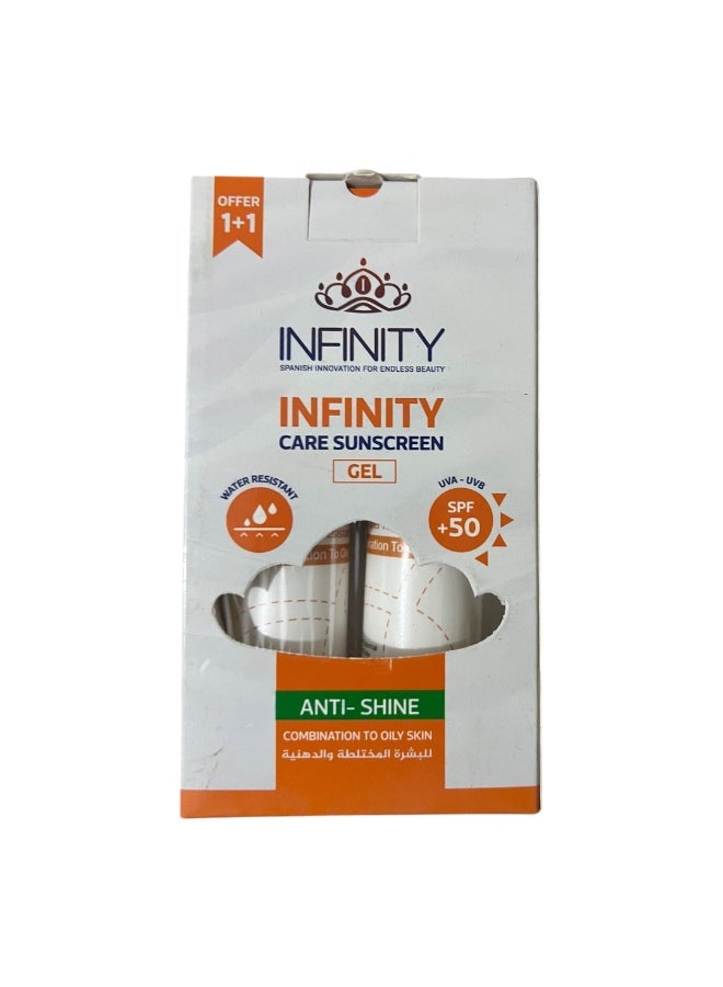 Infinity Care  Sunscreen Hydro Boost Gel SPF50+ Buy 1 Get 1 Free - Image 1
