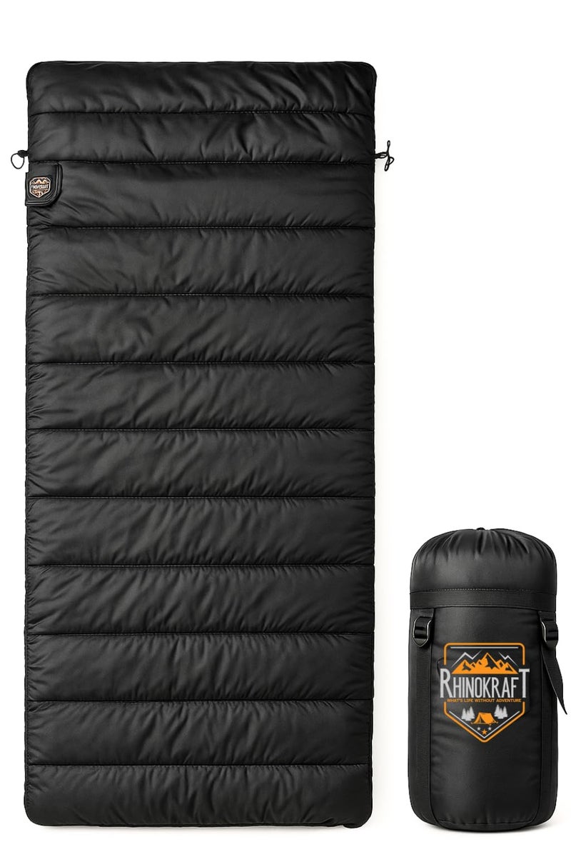 RhinoKraft Camping Sleeping Bag - 3 Season Warm & Cool Weather - Summer, Spring, Winter, Lightweight, for Adults & Kids - Camping Gear Equipment, Traveling and Outdoors - Image 1