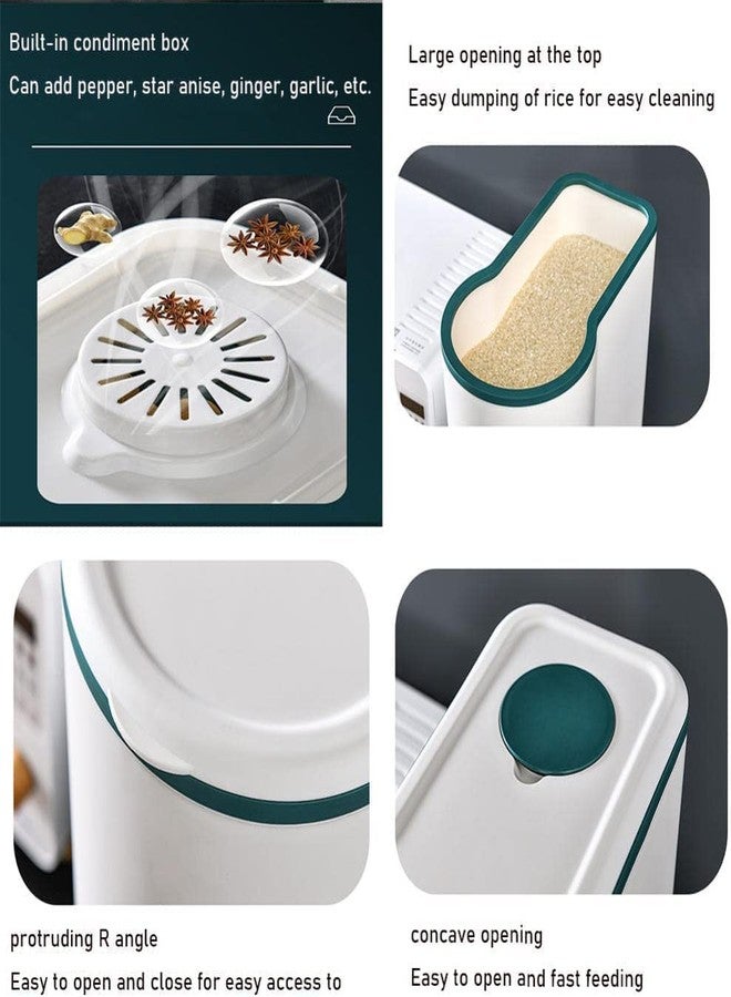 Delavala Cereal Container Cereal Storage Box Rice Box Rice Barrel Automatic Rice Out Sealed Household Rice Tank Rice Storage Box Cereal Dispensers - Image 3