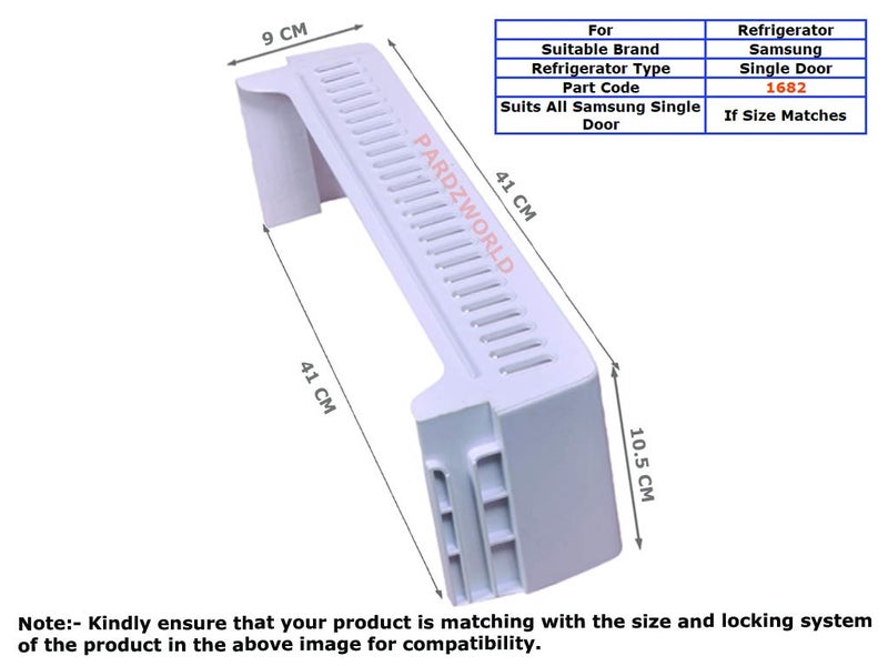 PARDZWORLD Bottle Shelf 1682 Suitable for Samsung Refrigerators ONLY AcrylicMatch Buy - Image 3