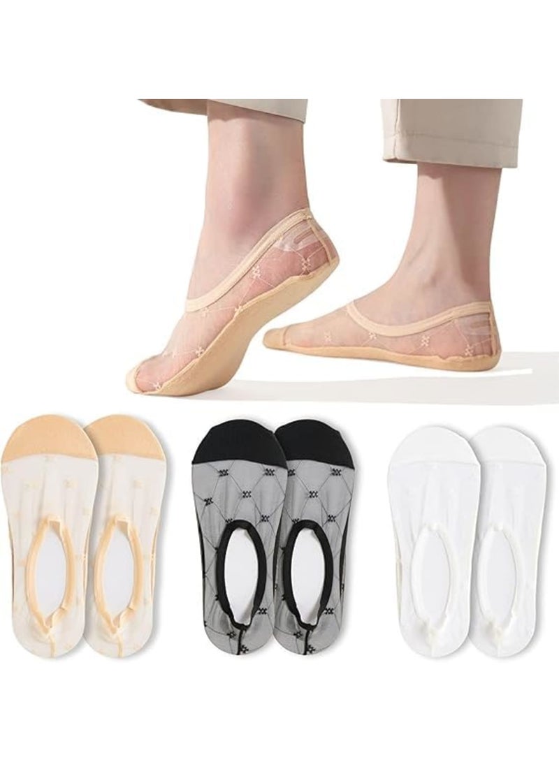 Barakah No Show Socks for Women, Seamless Ultra Thin Cotton Liner Socks Lightweight Non Slip Footies for Flats Loafers and Sneakers, Soft Breathable Low Cut Socks for Daily Wear, One Size - Image 2