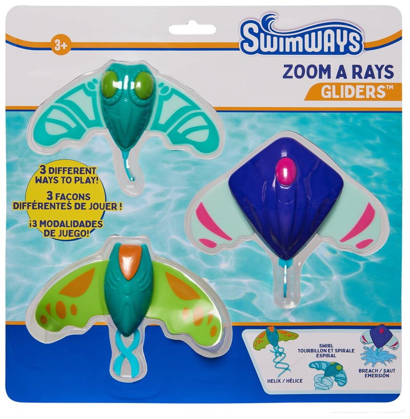 SwimWays ZoomARays Water Toys Kids Pool Toys for Swim Training Outdoor Games for Kids Aged 5 Up 3Pack - Image 2