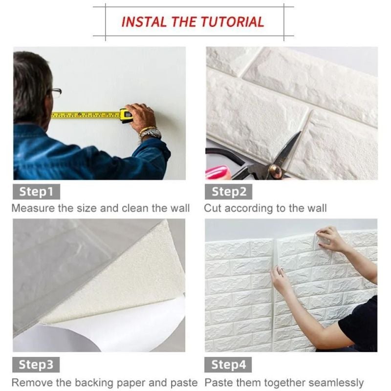 Self Adhesive 3D Wall Panels: Light Blue Soft Retro PVC Panels - 70cm X 1m Peel And Stick Panels For Home Interior Accent Walls - Image 4