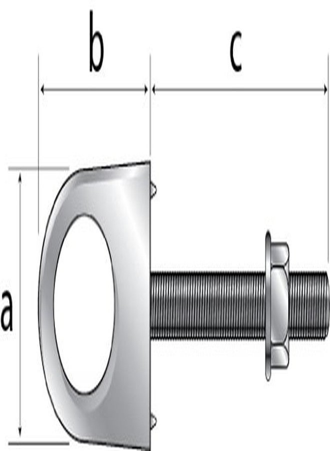 SeaSense Bow Eye (Cadmium Plated, Zamak, 3- Inch), white - Image 2