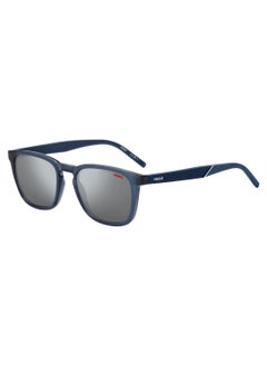 Men's Uv Protection Rectangular Shape  Sunglasses Hg 1306/S Grey 42 - Lens Size: 42.1 Mm - Blue