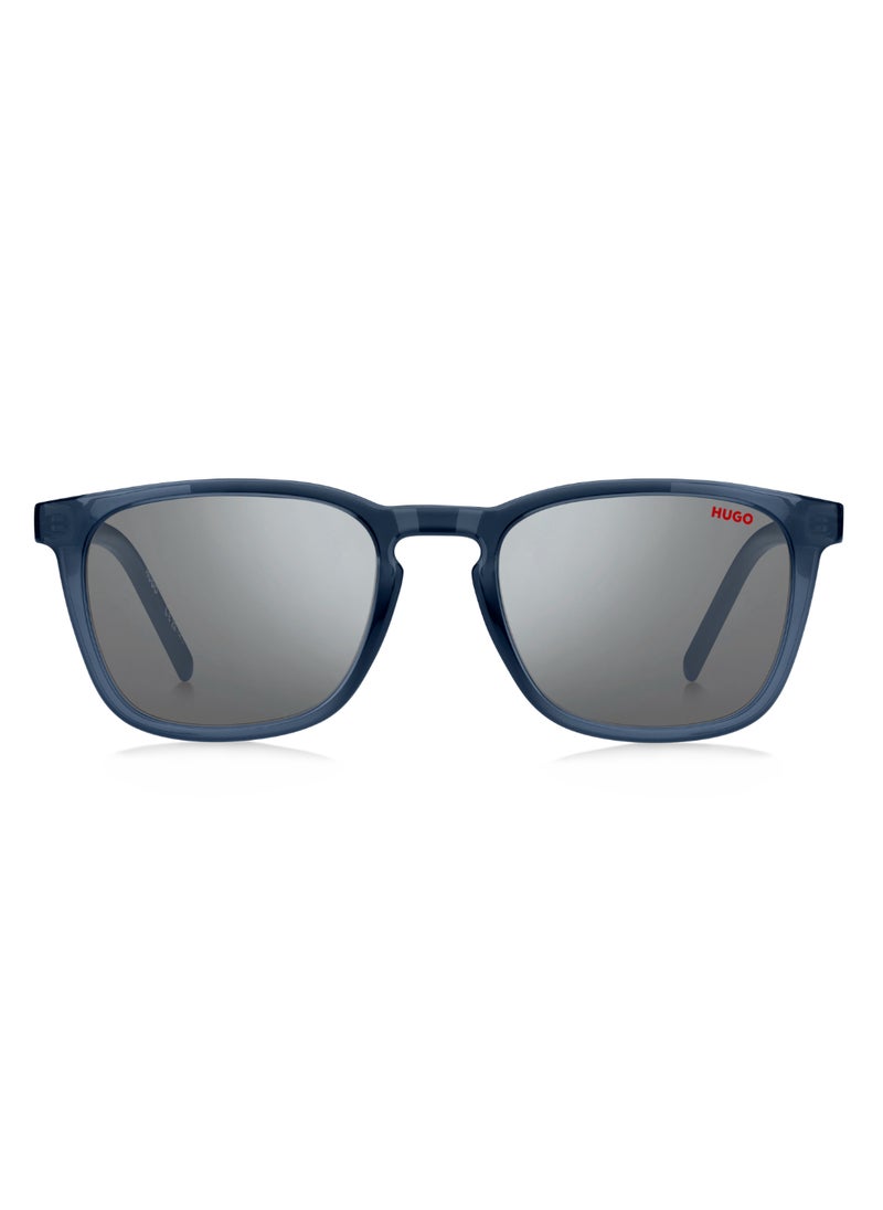 HUGO - Men's Uv Protection Rectangular Shape  Sunglasses Hg 1306/S Grey 42 - Lens Size: 42.1 Mm - Blue - Image 1