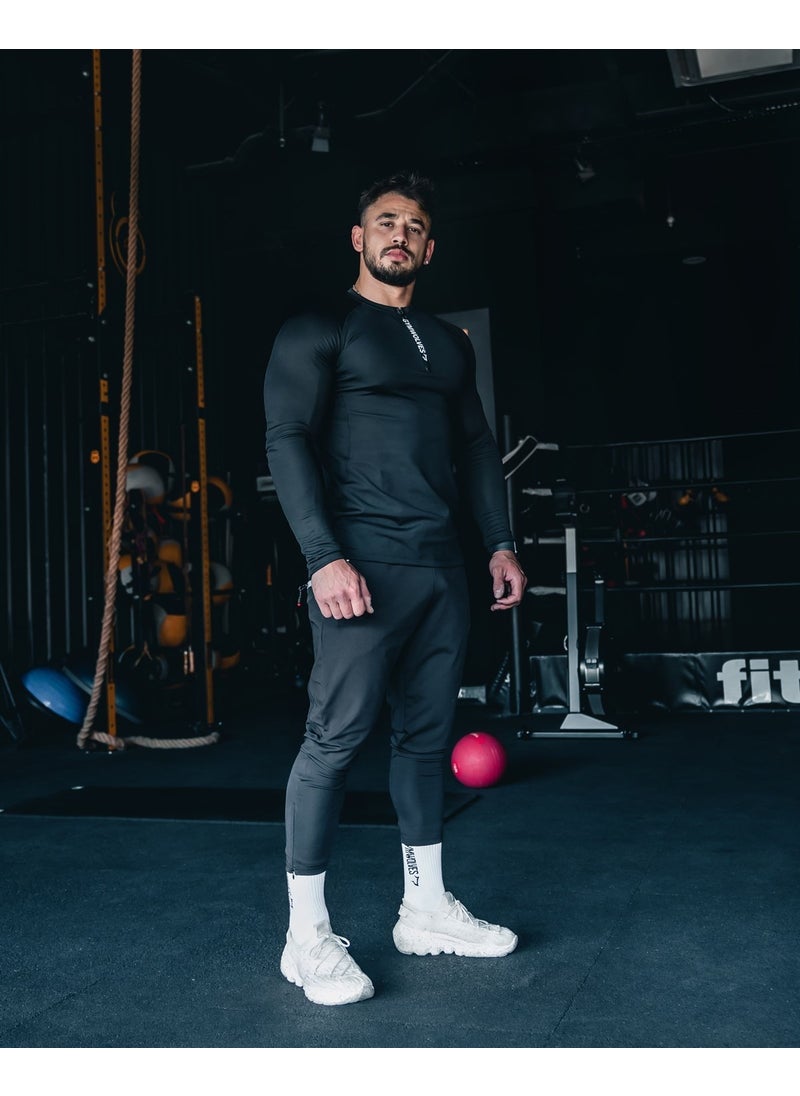 Gymwolves Men's Sports Tracksuit | Black | Workout Pant |  - Image 2