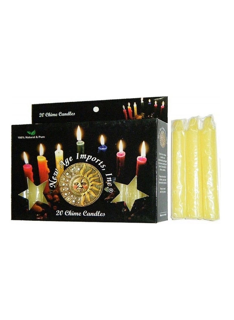 Set of 20 Small Yellow Chime Candles 4 Inch - pzsku/Z31A903FA705930A4160BZ/45/_/1645171721/b0a1517a-62a9-4cad-b32f-eec3e5a31e0a