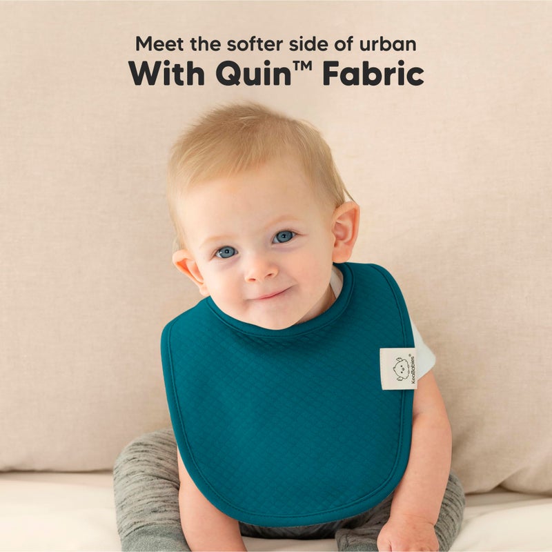 KeaBabies 8-Pack Organic Baby Bibs for Girls, Boys - Quilted Cotton Cloth Baby Drool Bibs for Drooling and Teething Toddler, Newborn, Infant, Soft & Super Absorbent (Eclipse) - Image 2