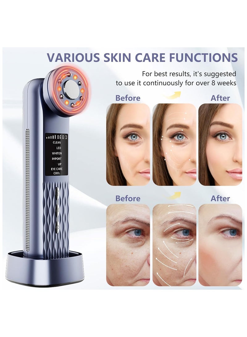 general Facial Massager for Face Portable Electric Face Massager 7 in 1 Red Light Therapy Beauty Device Tool for Skin Care at Home - Image 5